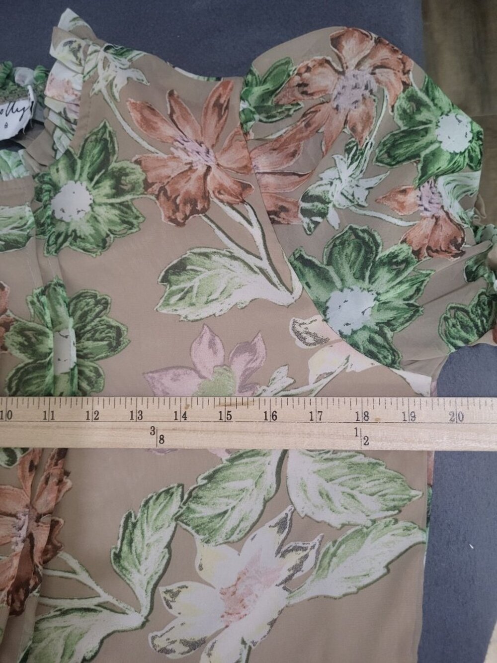 Princess Polly Eden Bloom Mini Dress Size 6 Floral Fairy Boho Wedding Guest - Picture 5 of 9